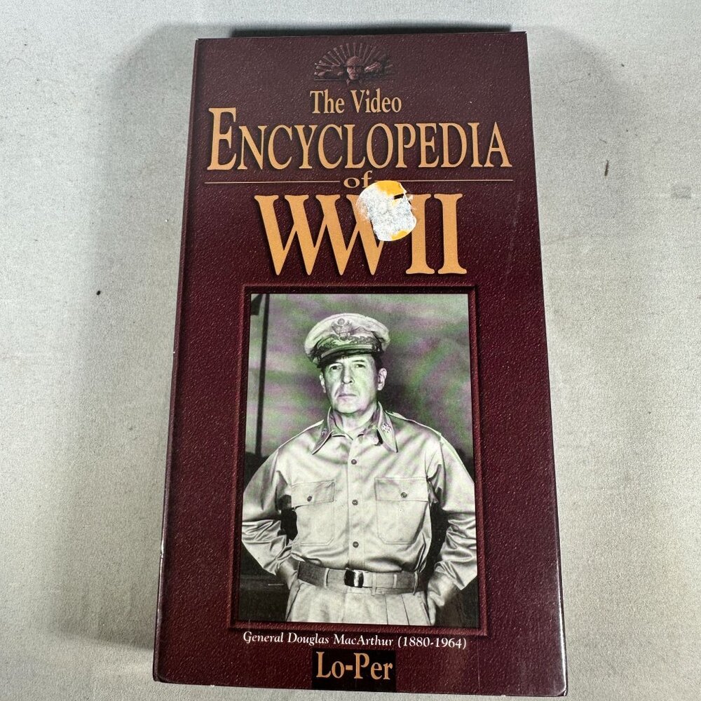 The Video Encyclopedia Of WWII General Douglas MacArthur Madacy VHS